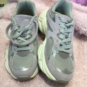 Avia Mint and Gray Women's Athletic Sneakers